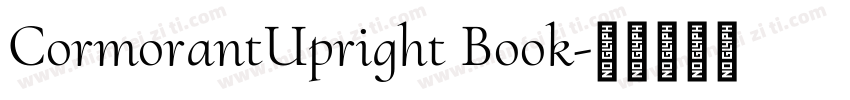 CormorantUpright Book字体转换